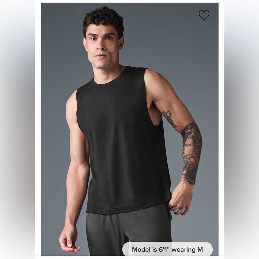 6TH RESTOCK ALO Yoga Men’s “Conquer” Muscle Tank (L) *BESTSELLER*
